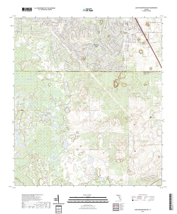 USGS Topographic Map – Lake Panasoffkee NW