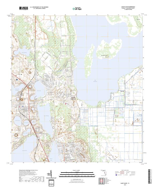 USGS Topographic Map – Lake Placid