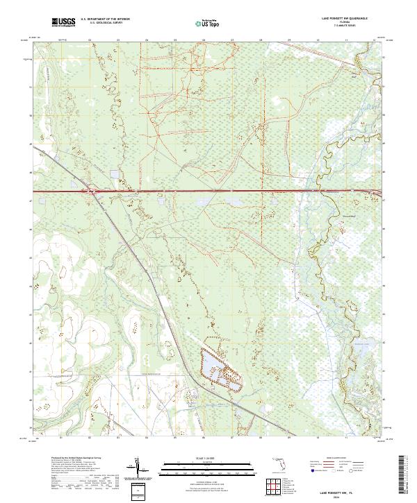 USGS Topographic Map – Lake Poinsett NW