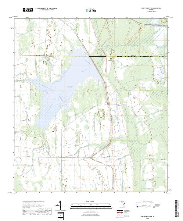 USGS Topographic Map – Lake Poinsett SW