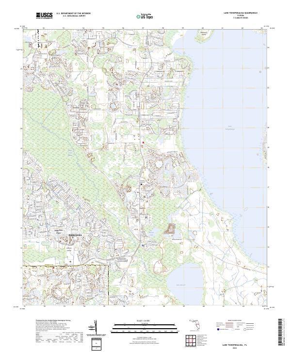 USGS Topographic Map – Lake Tohopekaliga