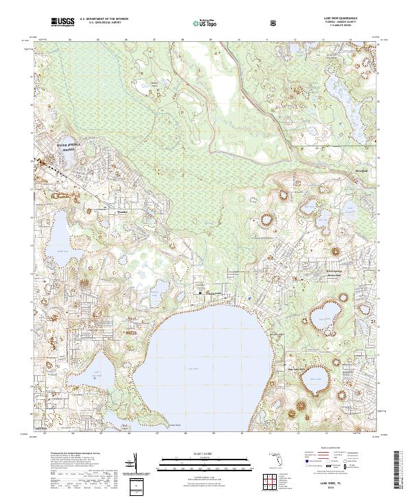 USGS Topographic Map – Lake Weir