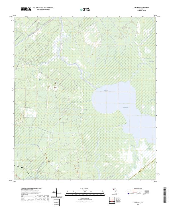 USGS Topographic Map – Lake Wimico