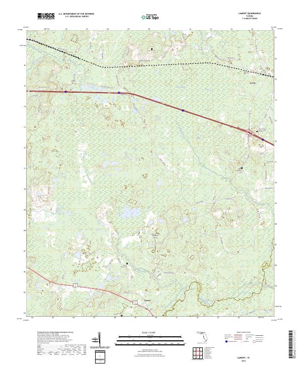 USGS Topographic Map – Lamont