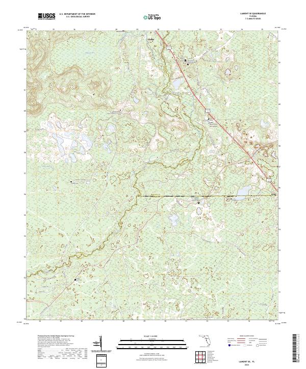 USGS Topographic Map – Lamont SE