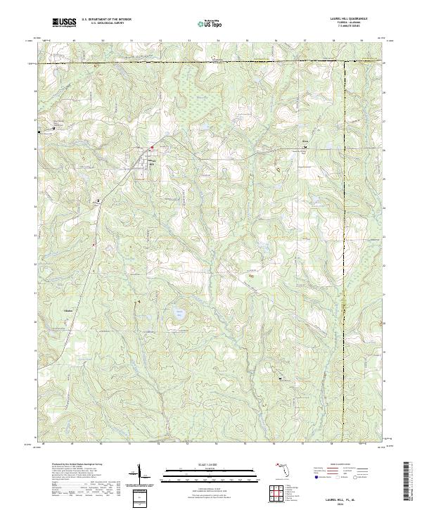 USGS Topographic Map – Laurel Hill