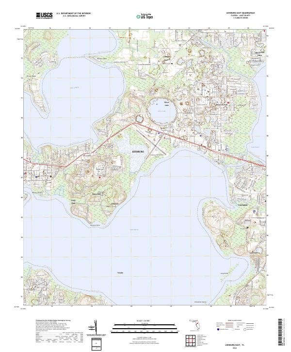 USGS Topographic Map – Leesburg East