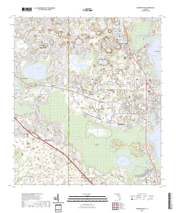 USGS Topographic Map – Leesburg West