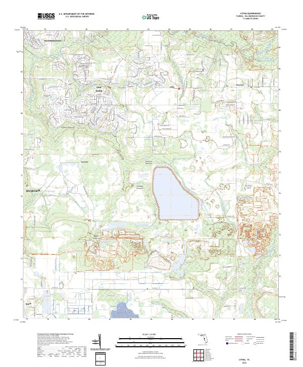 USGS Topographic Map – Lithia