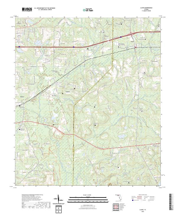 USGS Topographic Map – Lloyd
