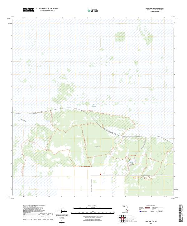 USGS Topographic Map – Long Pine Key