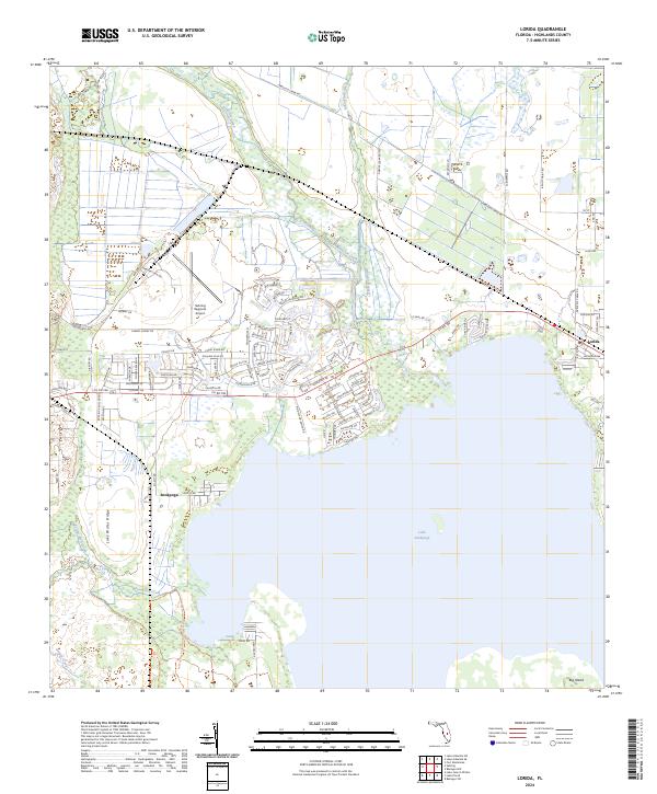 USGS Topographic Map – Lorida