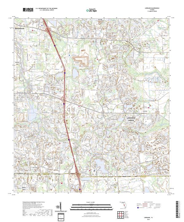 USGS Topographic Map – Lorraine