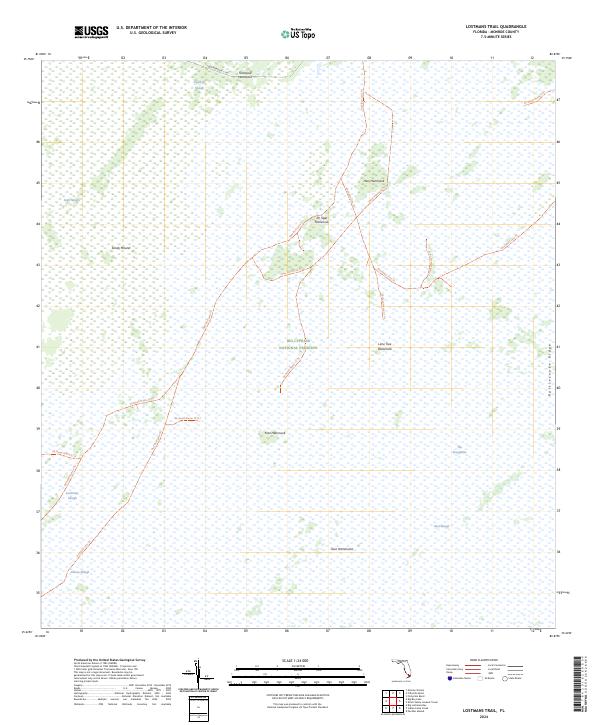 USGS Topographic Map – Lostmans Trail
