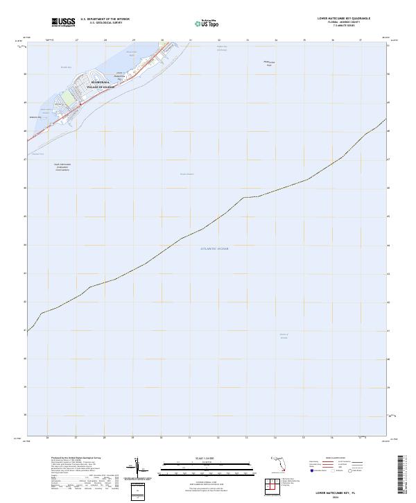 USGS Topographic Map – Lower Matecumbe Key