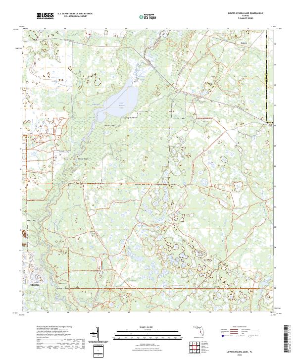 USGS Topographic Map – Lower Myakka Lake