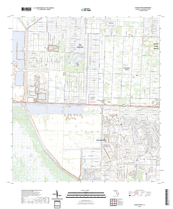 USGS Topographic Map – Loxahatchee