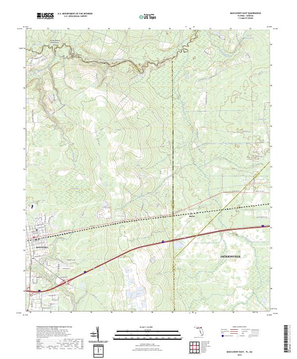 USGS Topographic Map – Macclenny East