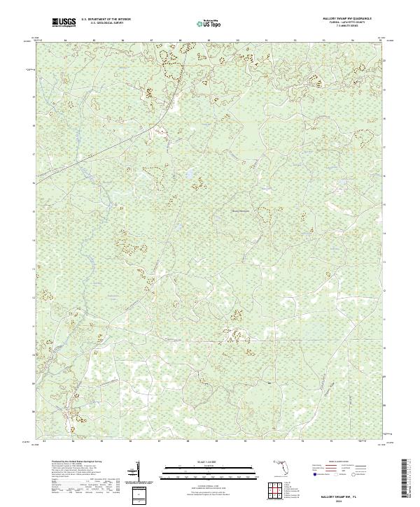 USGS Topographic Map – Mallory Swamp NW