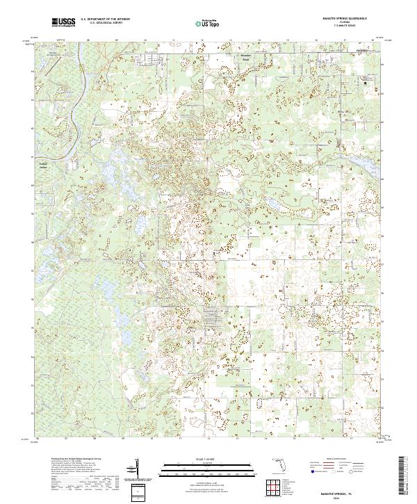 USGS Topographic Map – Manatee Springs