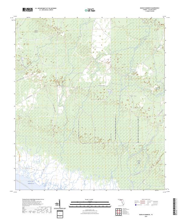 USGS Topographic Map – Manlin Hammock