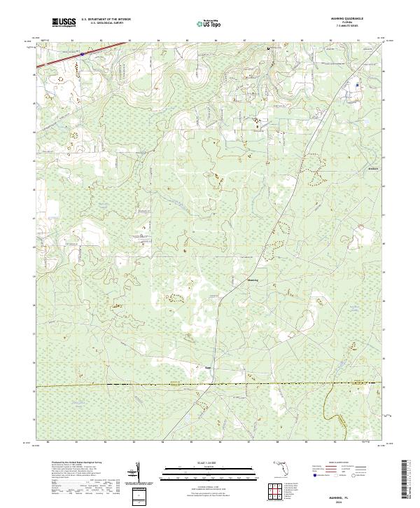 USGS Topographic Map – Manning