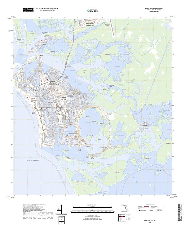 USGS Topographic Map – Marco Island