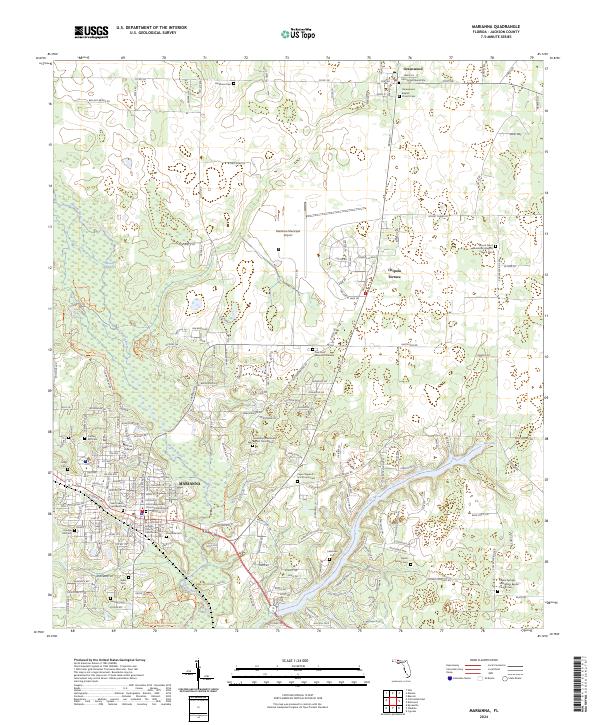 USGS Topographic Map – Marianna