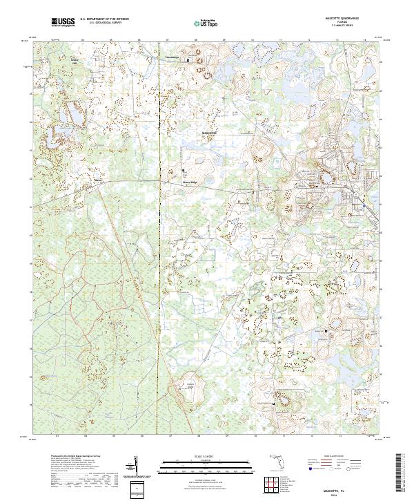 USGS Topographic Map – Mascotte