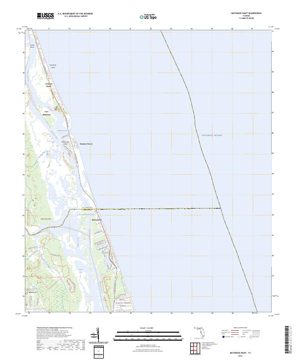 USGS Topographic Map – Matanzas Inlet