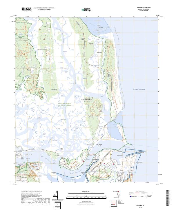 USGS Topographic Map – Mayport