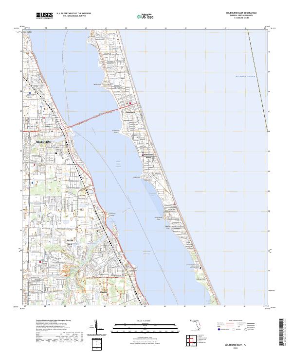 USGS Topographic Map – Melbourne East