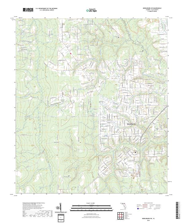 USGS Topographic Map – Middleburg SW