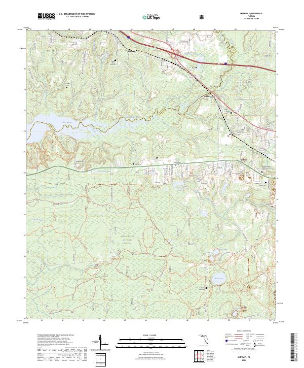 USGS Topographic Map – Midway