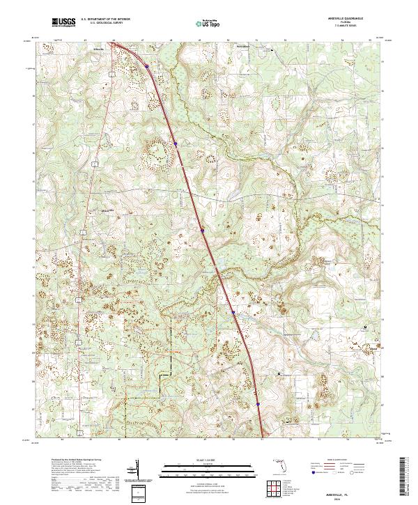 USGS Topographic Map – Mikesville