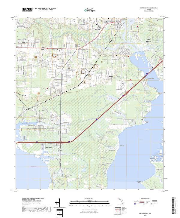 USGS Topographic Map – Milton South