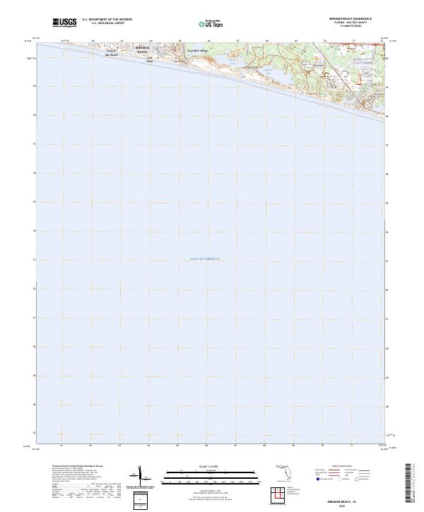 USGS Topographic Map – Miramar Beach