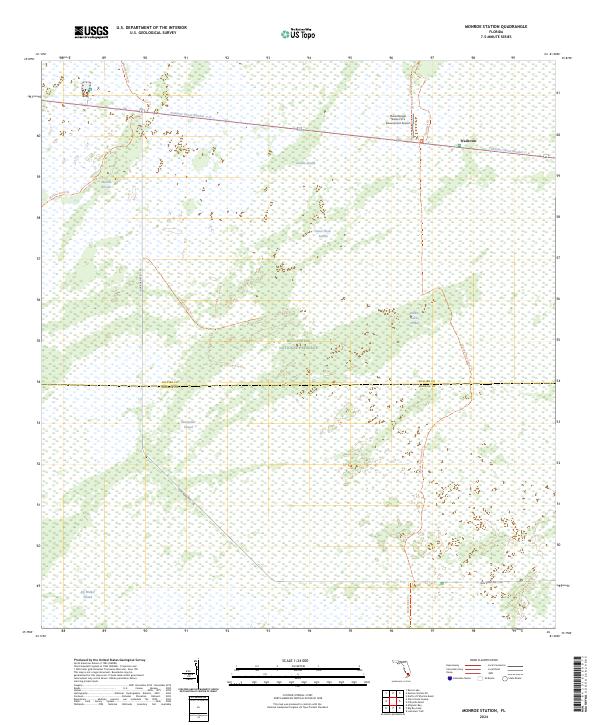 USGS Topographic Map – Monroe Station