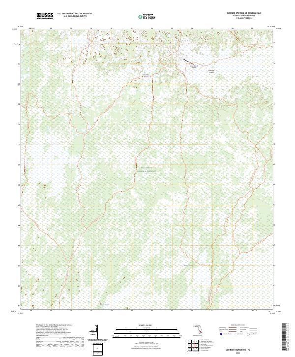USGS Topographic Map – Monroe Station NE
