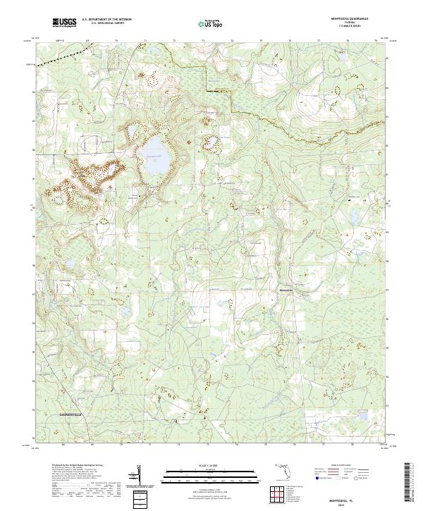 USGS Topographic Map – Monteocha