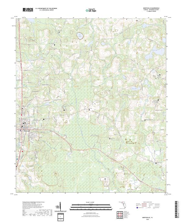 USGS Topographic Map – Monticello