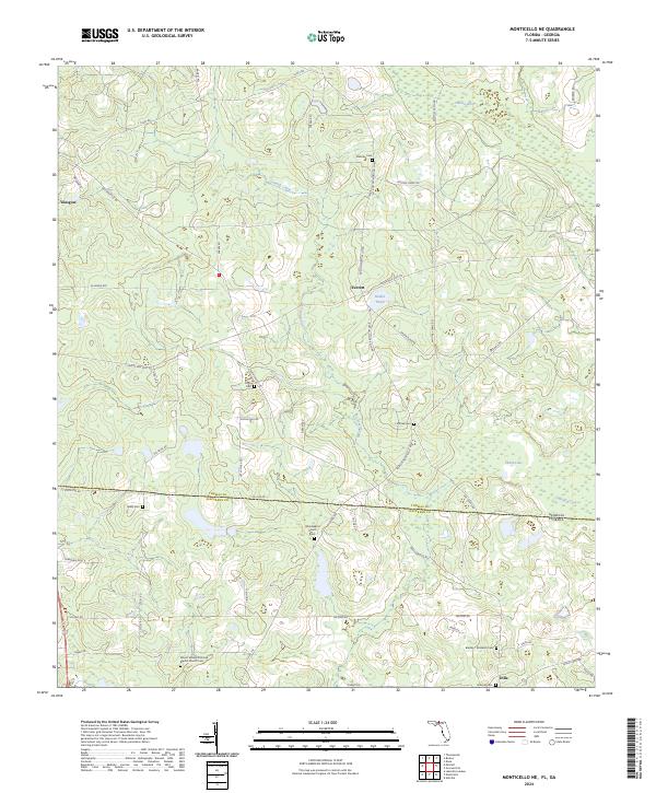 USGS Topographic Map – Monticello NE