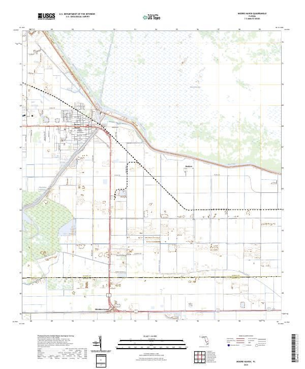 USGS Topographic Map – Moore Haven