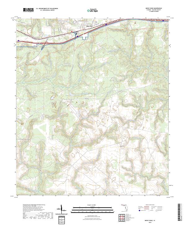 USGS Topographic Map – Mossy Head