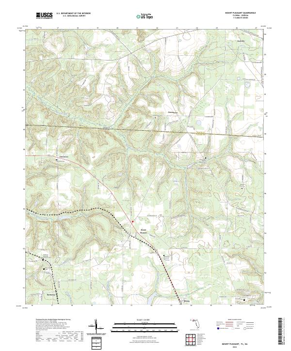 USGS Topographic Map – Mount Pleasant