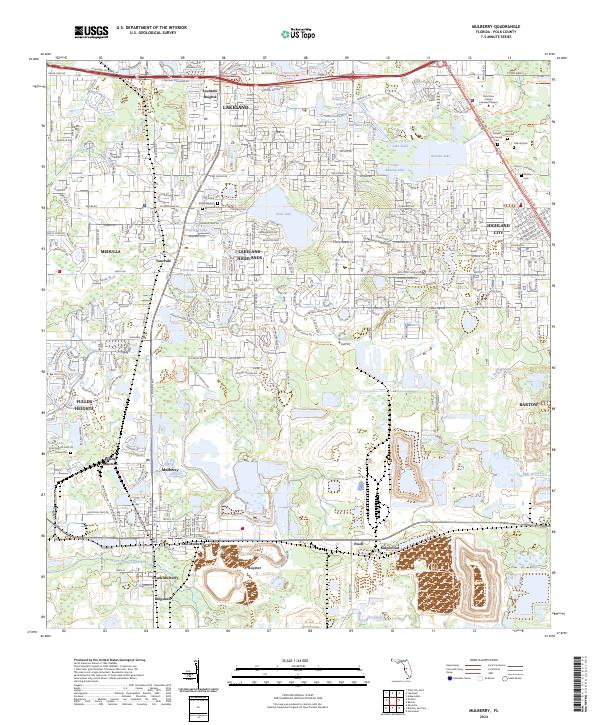USGS Topographic Map – Mulberry