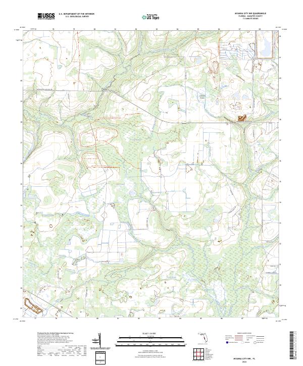 USGS Topographic Map – Myakka City NW