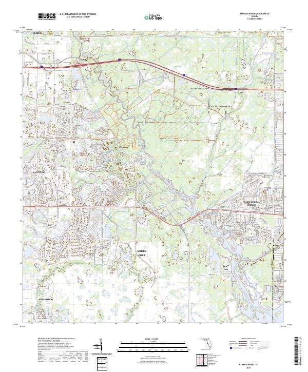 USGS Topographic Map – Myakka River