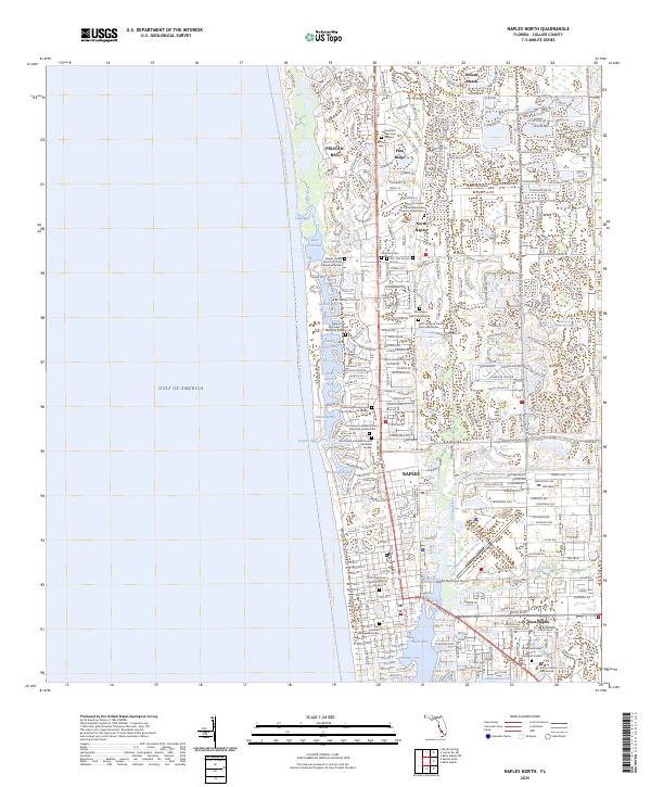 USGS Topographic Map – Naples North