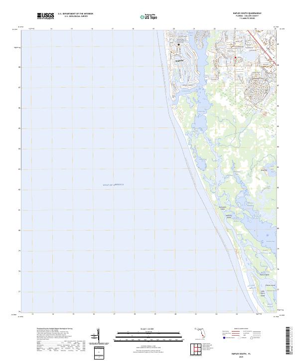 USGS Topographic Map – Naples South